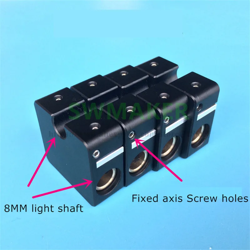 SWMAKER 4pcs Ultimaker 2 aluminum cross slider + synchronous belt buckle UM2 3D printer parts black/silver 8MM light shaft
SWMAKER 4pcs Ultimaker 2 aluminum cross slider + synchronous belt buckle UM2 3D printer parts black/silver 8MM light shaft