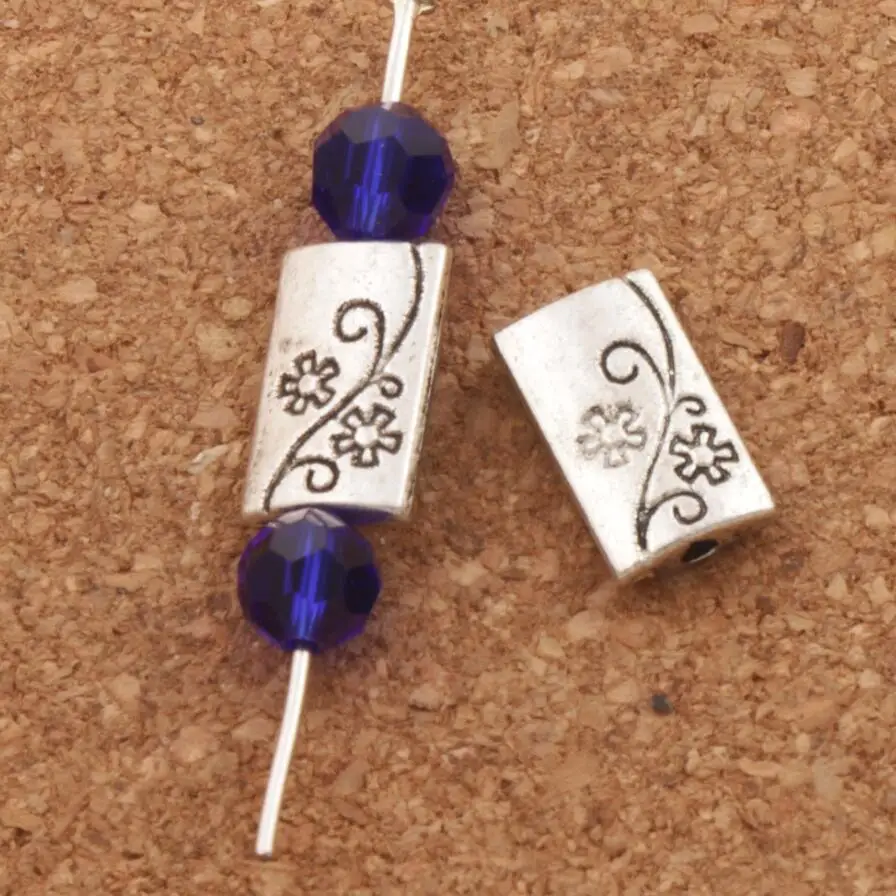 Rectangle Plum Flower Charm Beads 12.7x7.6mm 30Pcs Zinc Alloy Spacers Jewelry Findings L638
Rectangle Plum Flower Charm Beads 12.7x7.6mm 30Pcs Zinc Alloy Spacers Jewelry Findings L638