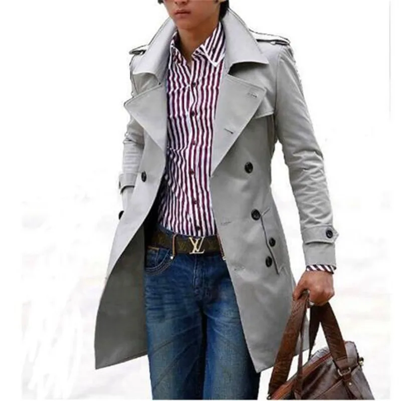 Mens Trench Coat 2018 New Fashion Men Long Coat Windbreaker Autumn Winter Double-breasted Slim Trench Coat Men Overcoat
Mens Trench Coat 2018 New Fashion Men Long Coat Windbreaker Autumn Winter Double-breasted Slim Trench Coat Men Overcoat