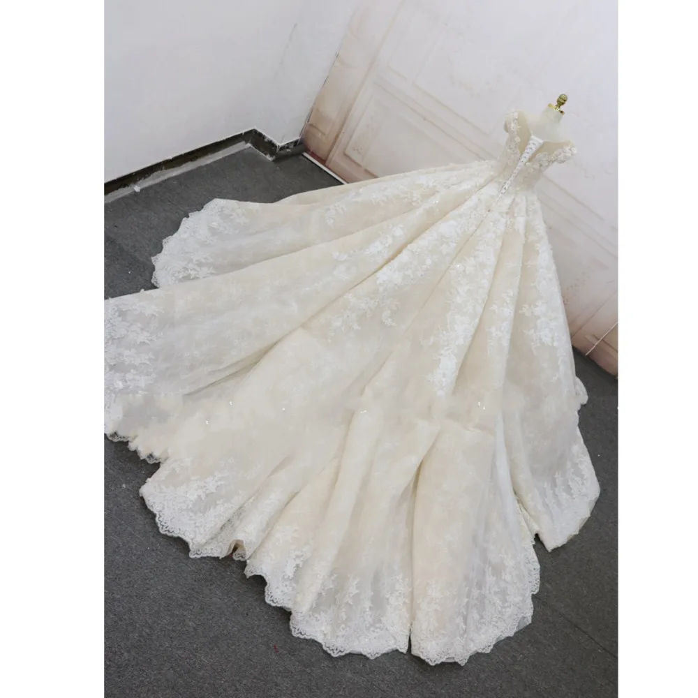 Роскошное Свадебное платье из Дубая с цветочной 3D аппликацией пышные бальные