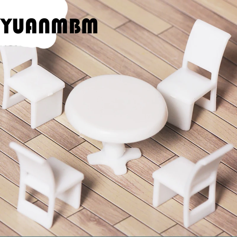 1 Набор DIY песочный стол Модель Материал/простые круглые столы и стулья 5