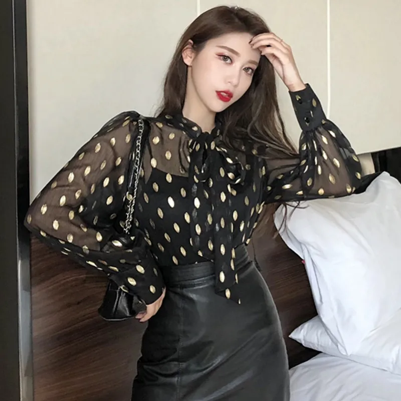 Blusas Shein Vadim Special Offer Acetate Full Polka Dot Puff Sleeve Plus Size New Women's Shirt Bow Tie Women Chiffon Blouse
Blusas Shein Vadim Special Offer Acetate Full Polka Dot Puff Sleeve Plus Size New Women's Shirt Bow Tie Women Chiffon Blouse