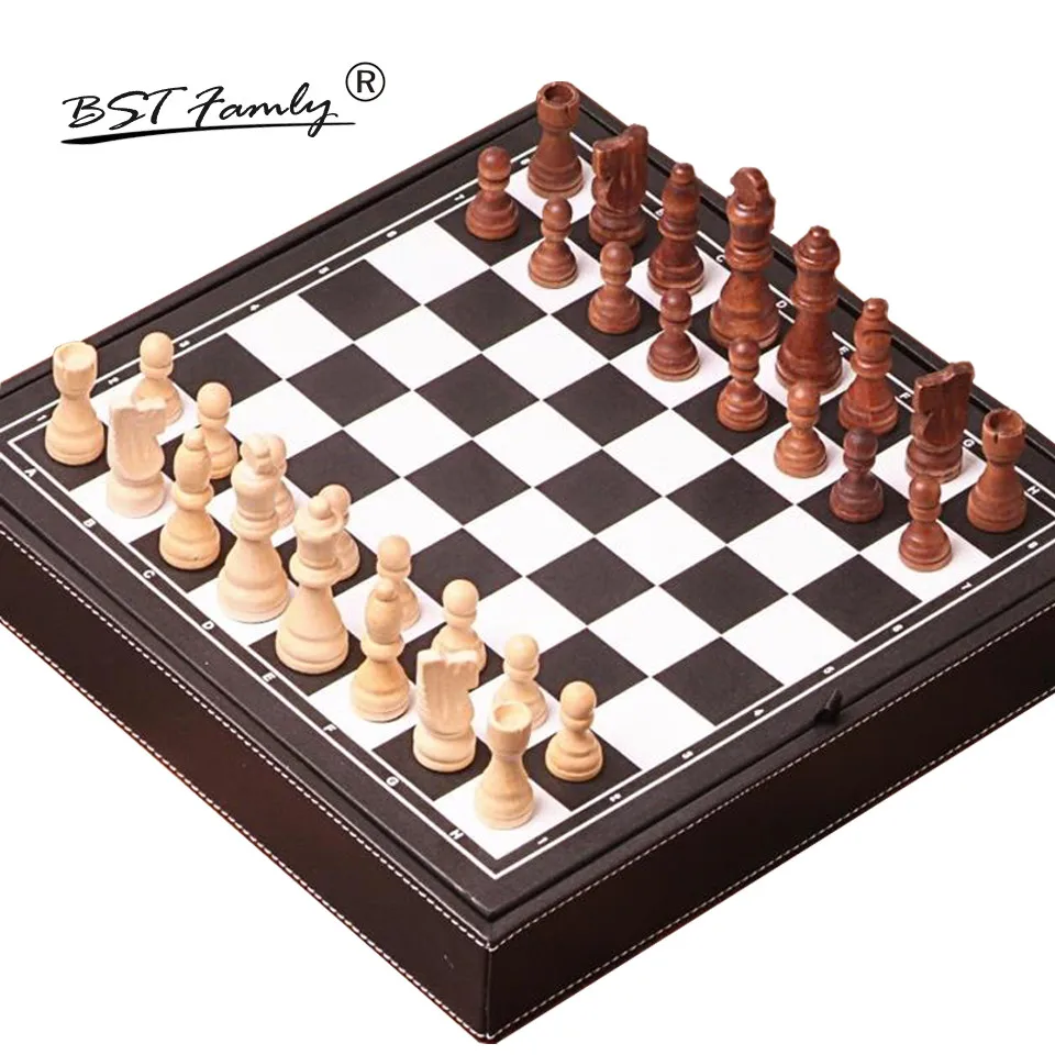 BSTFAMLY Wood Chess Set Game of International Chess Leather Box Chessboard Wood Chess Pieces Chessman King Height 78mm I20
BSTFAMLY Wood Chess Set Game of International Chess Leather Box Chessboard Wood Chess Pieces Chessman King Height 78mm I20