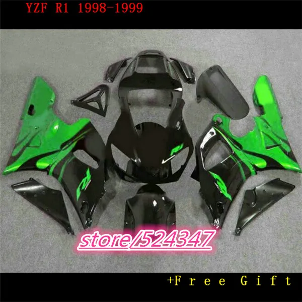 Hey-Cheap Custom plastic motorcycle fairings kit for 1998 1999 YZFR1 YZF R1 98 99 black green fairing kits for Yamaha
Hey-Cheap Custom plastic motorcycle fairings kit for 1998 1999 YZFR1 YZF R1 98 99 black green fairing kits for Yamaha
