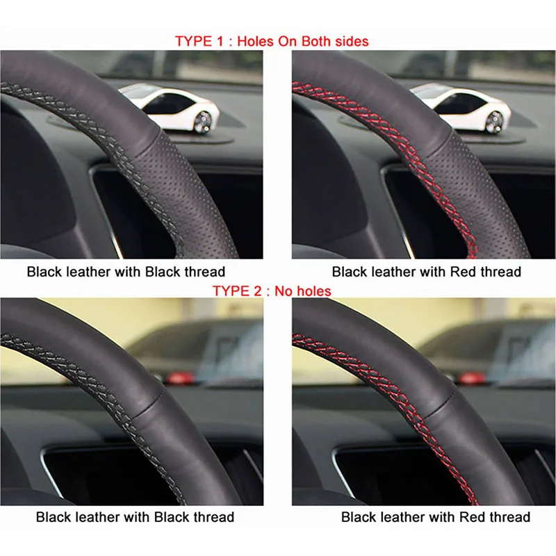 PONSNY Artificial Leather Car Steering Covers Case for Mitsubishi Lancer-EX Outlander Hand-stitched Wheel Cover
PONSNY Artificial Leather Car Steering Covers Case for Mitsubishi Lancer-EX Outlander Hand-stitched Wheel Cover