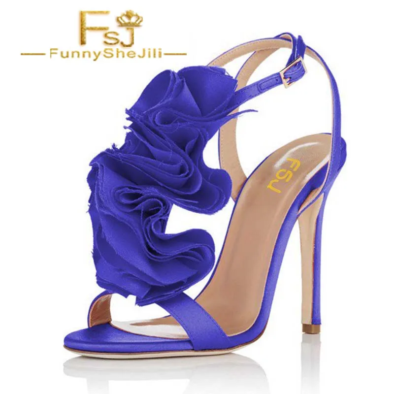 Royal Blue Heels Satin Stiletto Heel Flower Evening Sandals for Prom Incomparable Generous Elegant Noble Attractive Fashion FSJ
Royal Blue Heels Satin Stiletto Heel Flower Evening Sandals for Prom Incomparable Generous Elegant Noble Attractive Fashion FSJ