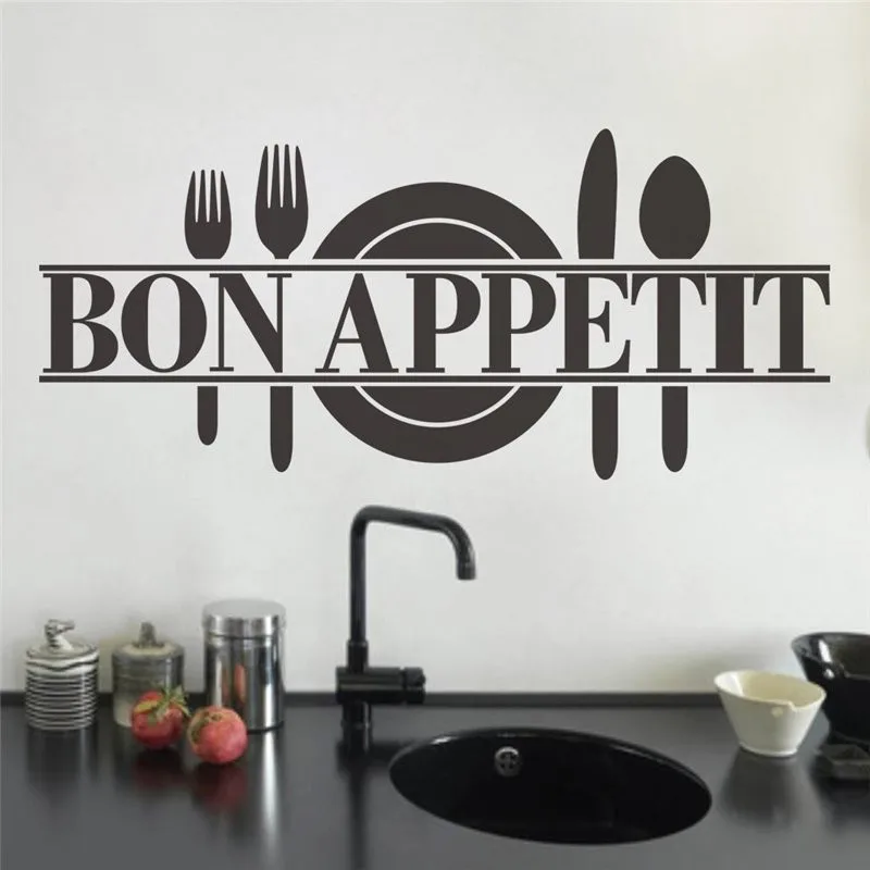 Bon appetit food wall stickers kitchen room decoration. diy vinyl adesivo de paredes home decals art posters papers
Bon appetit food wall stickers kitchen room decoration. diy vinyl adesivo de paredes home decals art posters papers