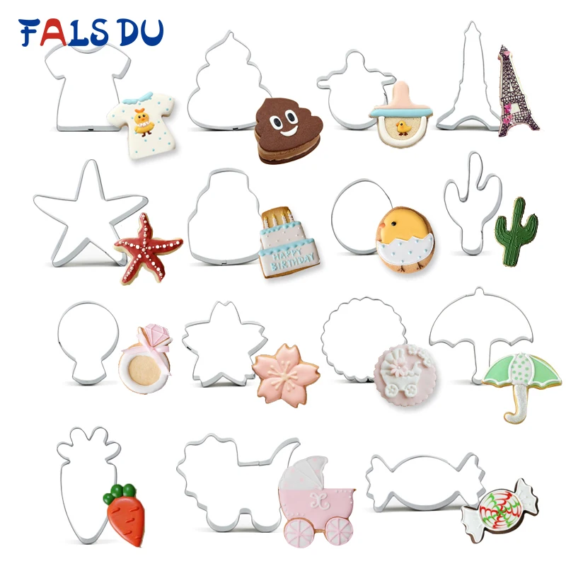 FAIS DU Christmas Cookie Cutter Set 5pcs Pastry Fondant Mold Stainless Steel Baking Cake Decorating Biscuit Cutters Tools
FAIS DU Christmas Cookie Cutter Set 5pcs Pastry Fondant Mold Stainless Steel Baking Cake Decorating Biscuit Cutters Tools