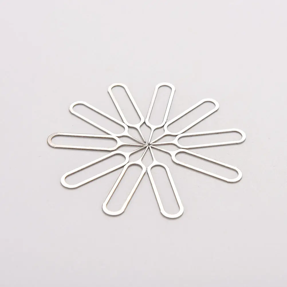 Hot! 10pcs/set Sim Card Tray Removal Eject Pin Key Tool Stainless Steel Needle for huawei for iPhone iPad Samsung
Hot! 10pcs/set Sim Card Tray Removal Eject Pin Key Tool Stainless Steel Needle for huawei for iPhone iPad Samsung