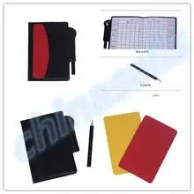 soccer champion yellow and red cards Referee special warning signs Red & yellow cards 1 Yellow card  1 Red card  1pcs pen