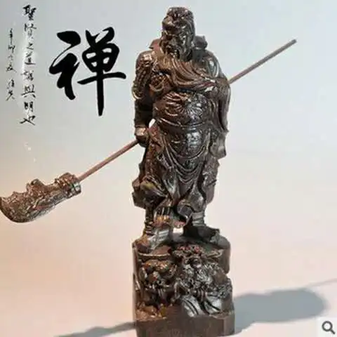 Chinese carving wood carving handicraft ornaments. Guan Wu God of wealth lucky evil.
Chinese carving wood carving handicraft ornaments. Guan Wu God of wealth lucky evil.