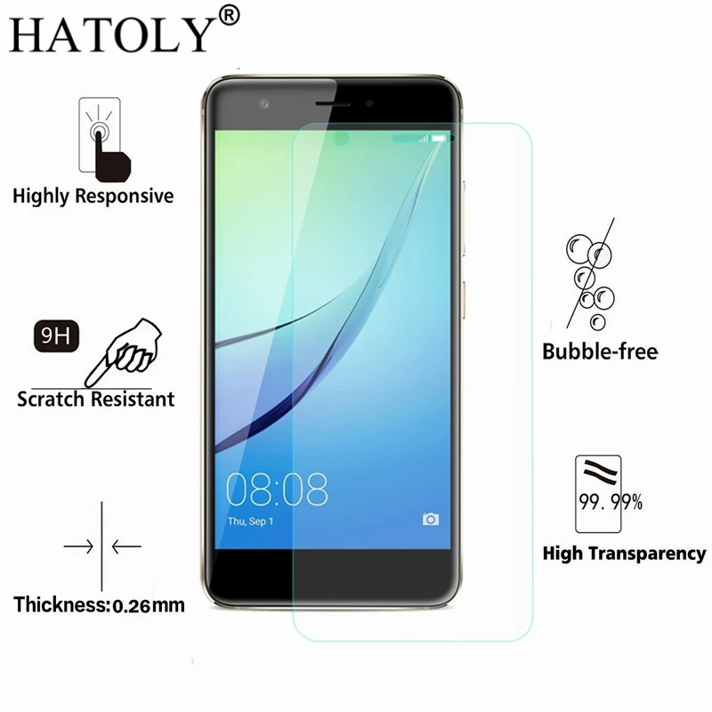 2 шт. закаленное стекло huawei Nova ультратонкая Защитная пленка для экрана 5 0 "HD HATOLY |