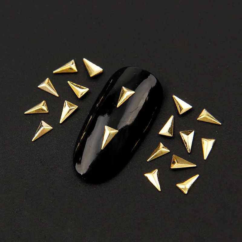 New Arrival Rushed Beauty Nail Art 200pcs 3*5mm Gold Metal Decoration 3D Triangle Studs Tips Diy
New Arrival Rushed Beauty Nail Art 200pcs 3*5mm Gold Metal Decoration 3D Triangle Studs Tips Diy