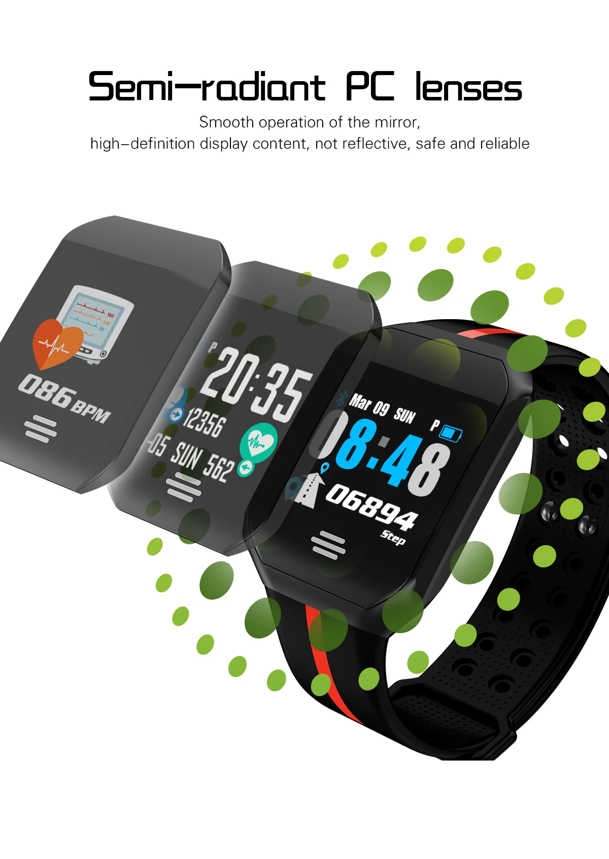 New B07 Pedometer Blood Pressure Heart Rate Monitor Smart Watch IP67 Waterproof Sport Fitness Men Women Smartwatch | Электроника