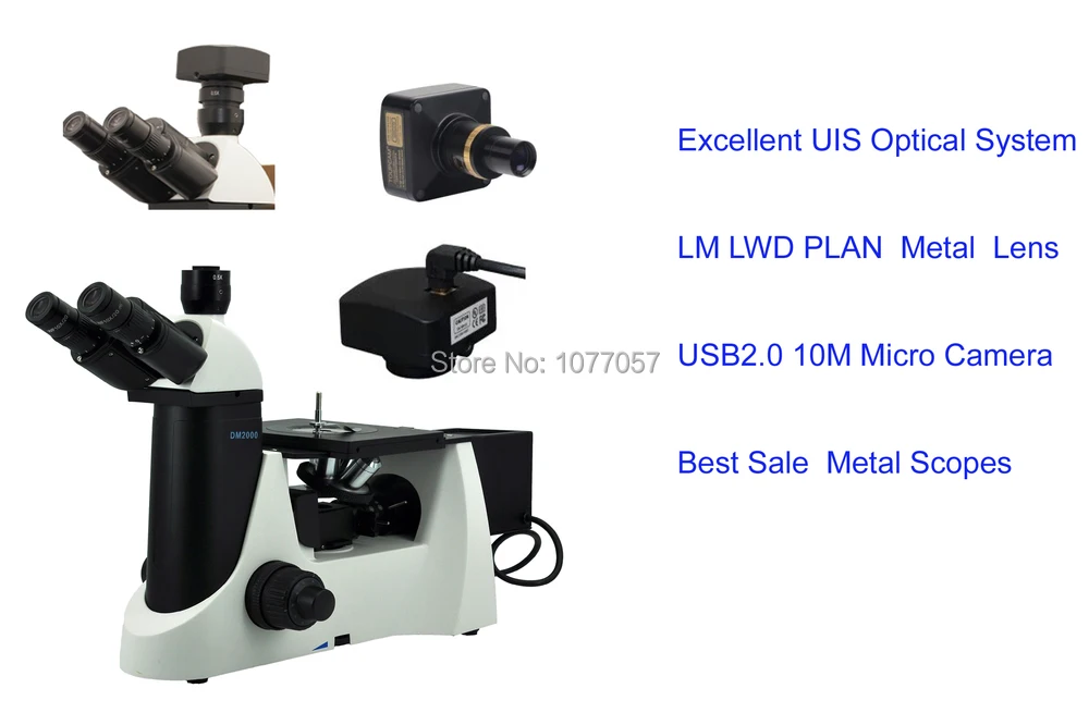 Scientific 50x-1600X Inverted Metallurgical Microscope +10M Pixel Microscope camera Material Microscope
Scientific 50x-1600X Inverted Metallurgical Microscope +10M Pixel Microscope camera Material Microscope