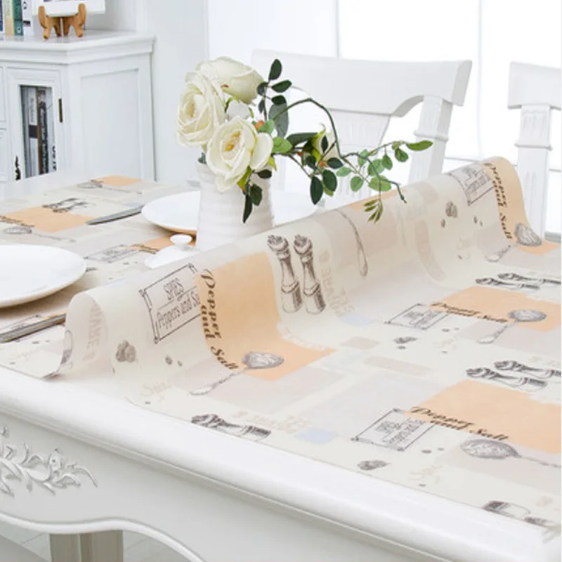 HAZY PVC Tablecloth Waterproof PVC Tablecloth Soft Glass for Kitchen Table Cover Oil-proof Protector Desk Pad Home Decoration
HAZY PVC Tablecloth Waterproof PVC Tablecloth Soft Glass for Kitchen Table Cover Oil-proof Protector Desk Pad Home Decoration