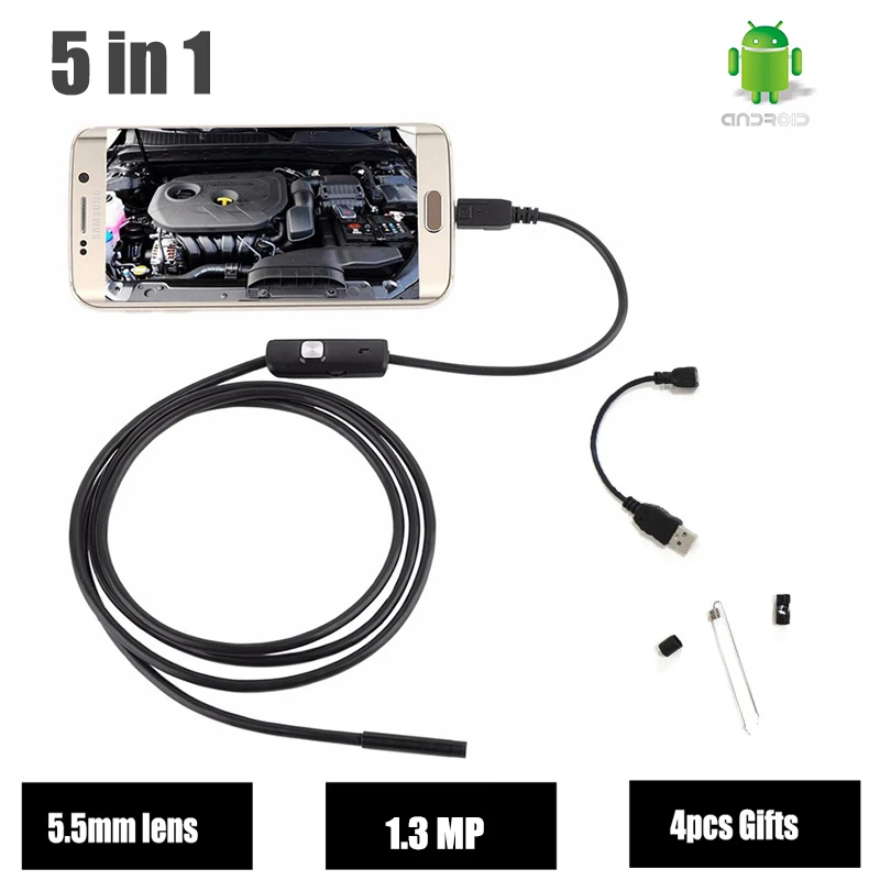 HD-эндоскоп с USB, Android, 720P, объектив 5,5 мм, камера МП в виде змеиной трубки, автомобильный эндоскоп, гибкий Бороскоп, Инспекционная камера, водон...
HD-эндоскоп с USB, Android, 720P, объектив 5,5 мм, камера МП в виде змеиной трубки, автомобильный эндоскоп, гибкий Бороскоп, Инспекционная камера, водон...