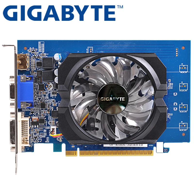 GIGABYTE Video Card Original GT730 2GB GDDR5 Graphics Cards for nVIDIA Geforce GPU Used stronger than GT630 GT610 GT720 GT710
GIGABYTE Video Card Original GT730 2GB GDDR5 Graphics Cards for nVIDIA Geforce GPU Used stronger than GT630 GT610 GT720 GT710