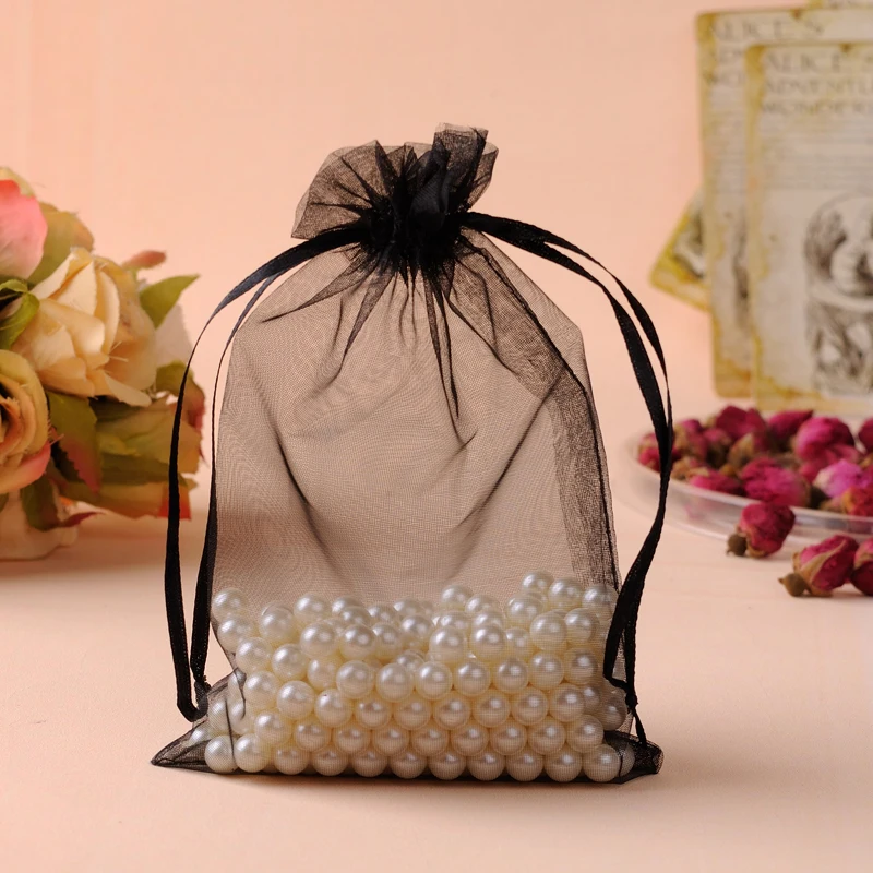 20x30cm Black Large Gift Bags 50pcs/Lot Drawstring Organza Sheer Bags For Christmas Gifts Packaging Can Be Custom Logo
20x30cm Black Large Gift Bags 50pcs/Lot Drawstring Organza Sheer Bags For Christmas Gifts Packaging Can Be Custom Logo