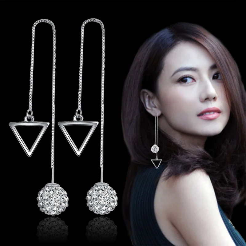 Hot Sale Promotion New Fashion Shiny Shambhala 925 Sterling Silver Drop Earrings for Women Jewelry Gift Drop Shipping
Hot Sale Promotion New Fashion Shiny Shambhala 925 Sterling Silver Drop Earrings for Women Jewelry Gift Drop Shipping