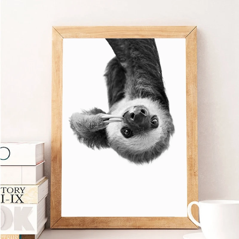Sloth Animal Canvas Painting Modern Black And White Cute Kids Room Decoration Posters Hd Print Wall Art Picture For Living Room
Sloth Animal Canvas Painting Modern Black And White Cute Kids Room Decoration Posters Hd Print Wall Art Picture For Living Room