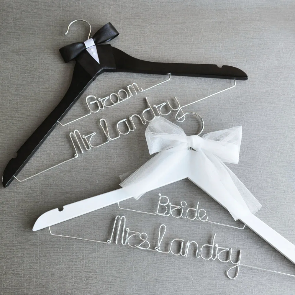 Personalized Bride and Groom Hanger SET, Custom Wedding Hanger Engagement Gift, Shower Gift, Mr Mrs Hangers
Personalized Bride and Groom Hanger SET, Custom Wedding Hanger Engagement Gift, Shower Gift, Mr Mrs Hangers