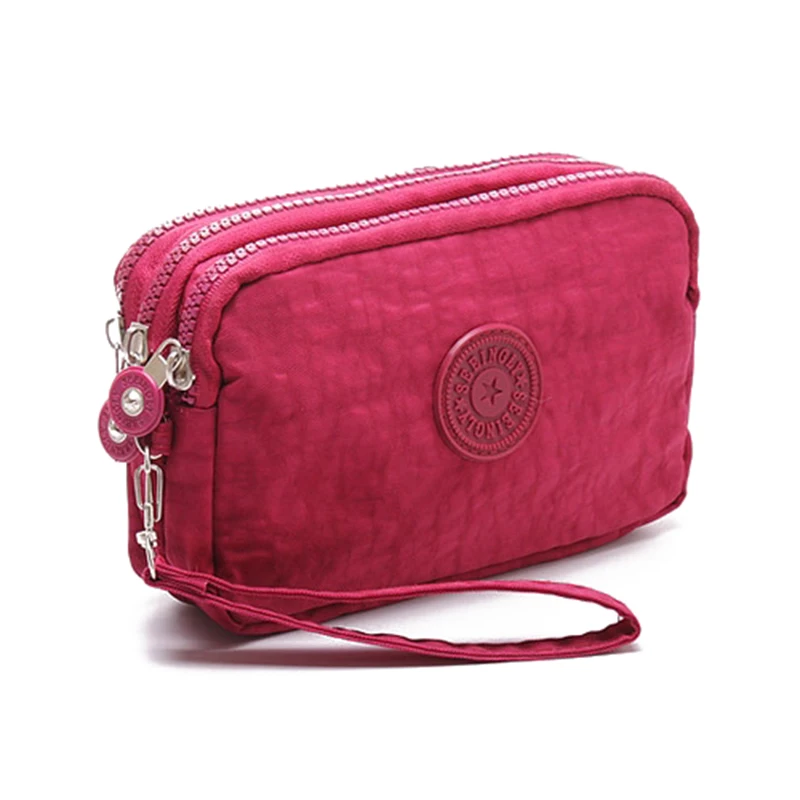 ABDB-Women Small Wallet Washer Wrinkle Fabric Phone Purse Three Zippers Portable Make Up bag Rose Red
ABDB-Women Small Wallet Washer Wrinkle Fabric Phone Purse Three Zippers Portable Make Up bag Rose Red