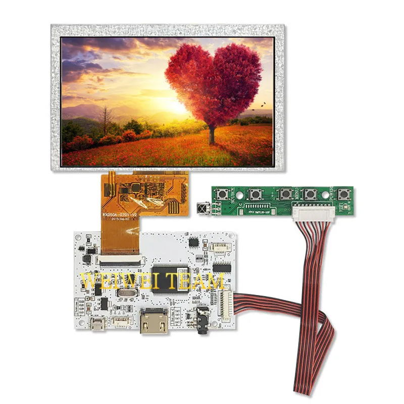 5 inch TFT LCD Screen 480*272 HSD050I9W1-C00-0299 Display Panel With USB Controller Board
5 inch TFT LCD Screen 480*272 HSD050I9W1-C00-0299 Display Panel With USB Controller Board