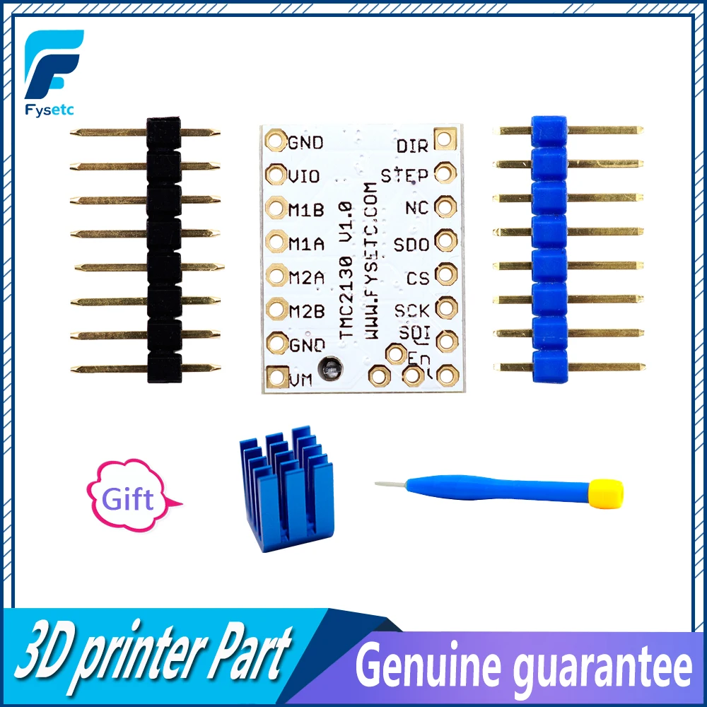 10pcs TMC2130 New Stepping Motor Mute Driver Stepstick Power Tube Built-in Driver Current 1.4A Peak Current 2.5A Replace TMC2100
10pcs TMC2130 New Stepping Motor Mute Driver Stepstick Power Tube Built-in Driver Current 1.4A Peak Current 2.5A Replace TMC2100