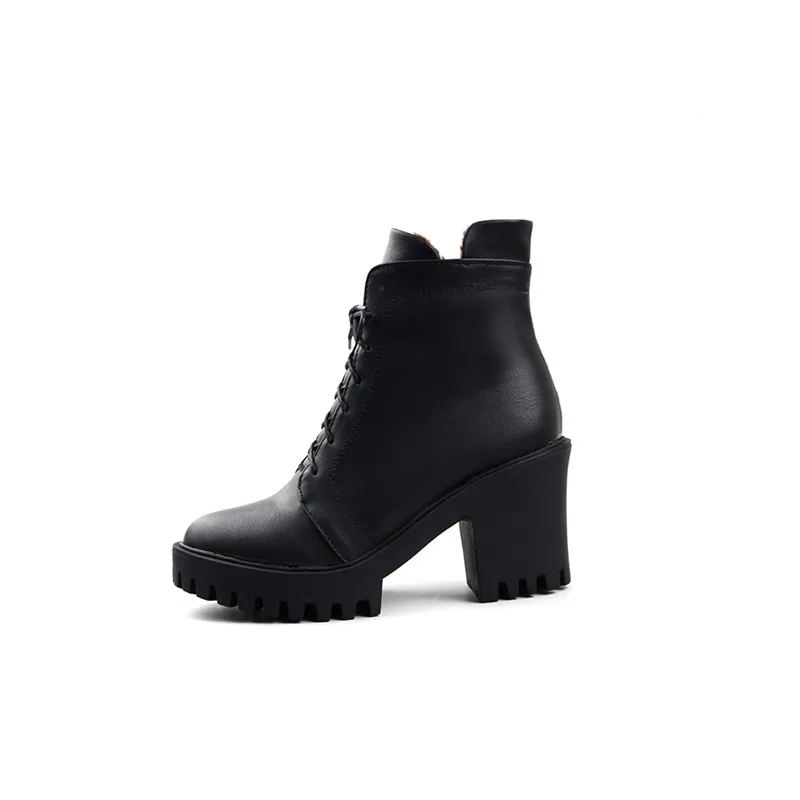 MORAZORA 2020 hot sale women ankle boots pu lace up zip high heels platform boots fashion punk casual shoes ladies big size 43
MORAZORA 2020 hot sale women ankle boots pu lace up zip high heels platform boots fashion punk casual shoes ladies big size 43