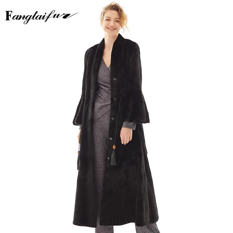 Ftangaiur Winter Women Mink Fur Coat V-Neck Tight Waist Slim Mink Coats For Women's Medium Real Mink Fur Coats
Ftangaiur Winter Women Mink Fur Coat V-Neck Tight Waist Slim Mink Coats For Women's Medium Real Mink Fur Coats