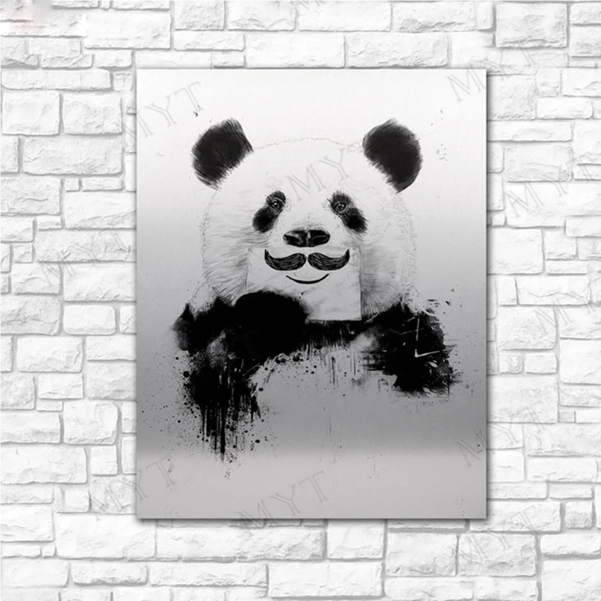 MYT Cute Panda With A Mustache Handpainted Oil Paintings Canvas Wall Pictures for Living Room Office Modern Canvas Oil Painting
MYT Cute Panda With A Mustache Handpainted Oil Paintings Canvas Wall Pictures for Living Room Office Modern Canvas Oil Painting