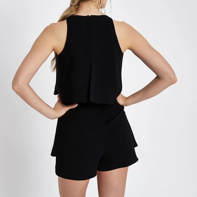 Sleeveless Layered Short Jumpsuit For Women Nice Vogue Fashion Solid Playsuits Causal Rompers Women Jumpsuit Back Slit Playsuit
Sleeveless Layered Short Jumpsuit For Women Nice Vogue Fashion Solid Playsuits Causal Rompers Women Jumpsuit Back Slit Playsuit