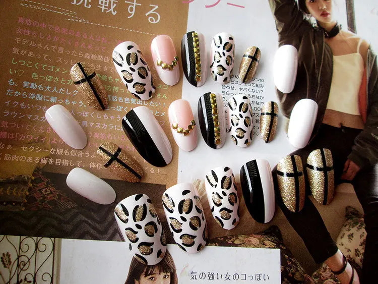 New Sale 24pcs/set Tide leopard false nails charm Acrylic resin full cover False Nail resin Fake Nails(Contains no glue)
New Sale 24pcs/set Tide leopard false nails charm Acrylic resin full cover False Nail resin Fake Nails(Contains no glue)