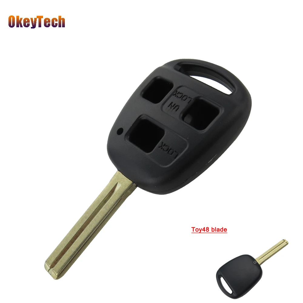 OkeyTech for Toyota Key Shell 3 Button Replacement Uncut Blank Remote Fob Case for Toyota Avensis Yaris Auris RAV4 Corolla Toy48
OkeyTech for Toyota Key Shell 3 Button Replacement Uncut Blank Remote Fob Case for Toyota Avensis Yaris Auris RAV4 Corolla Toy48