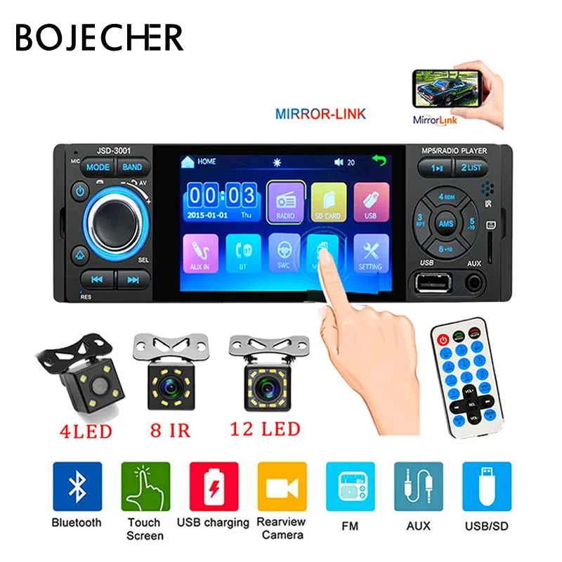 Автомагнитола 1DIN, 4 дюйма, Bluetooth, стерео, сенсорный экран, аудио, зеркальная связь, камера заднего вида, MP5, мультимедийный плеер
Автомагнитола 1DIN, 4 дюйма, Bluetooth, стерео, сенсорный экран, аудио, зеркальная связь, камера заднего вида, MP5, мультимедийный плеер