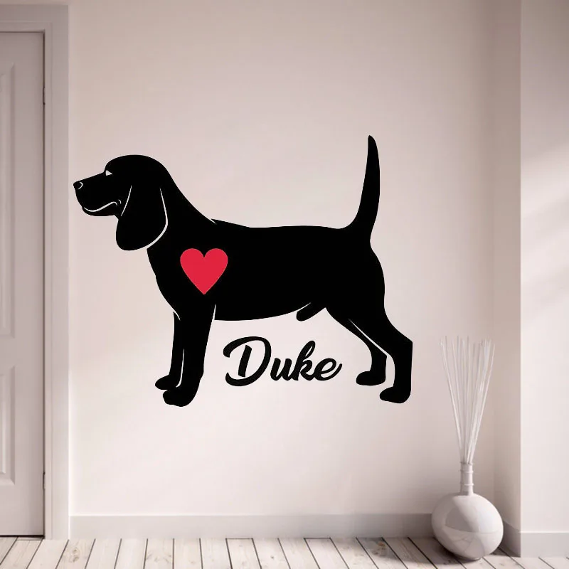 Beagle Wall Decal Personalize With Your Dog's Name Wall Stickers Pet Dog Wall Decor For Living Room Home Decaoraiton L139
Beagle Wall Decal Personalize With Your Dog's Name Wall Stickers Pet Dog Wall Decor For Living Room Home Decaoraiton L139