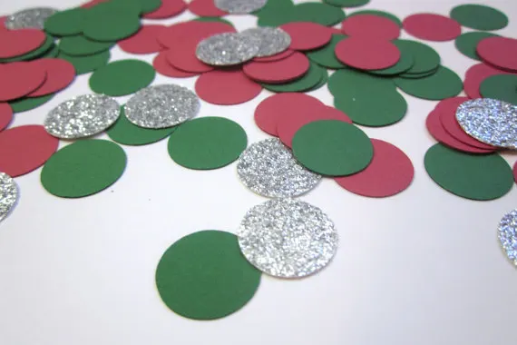Christmas Confetti, Holiday Party Decor, Christmas Party Decor, Red, Green and Silver favors
Christmas Confetti, Holiday Party Decor, Christmas Party Decor, Red, Green and Silver favors
