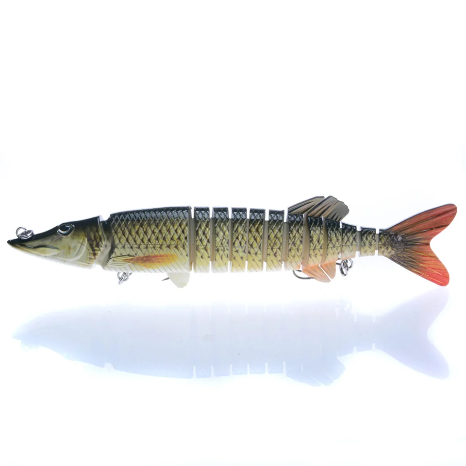 Big Body 30cm 225g 12-segement Isca Artificial Pike Lure Muskie Fishing Lures Swimbait Crankbait Hard Bait Accessory | Спорт и