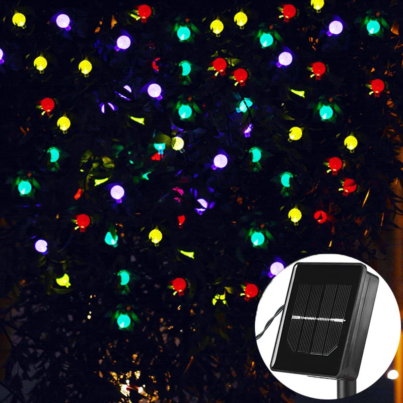 Solar Light Crystal Bubble String Lamp 6M 30 Leds Outdoor Garland Yard Lawn Decor Solar String Light Waterproof Holiday Lighting
Solar Light Crystal Bubble String Lamp 6M 30 Leds Outdoor Garland Yard Lawn Decor Solar String Light Waterproof Holiday Lighting