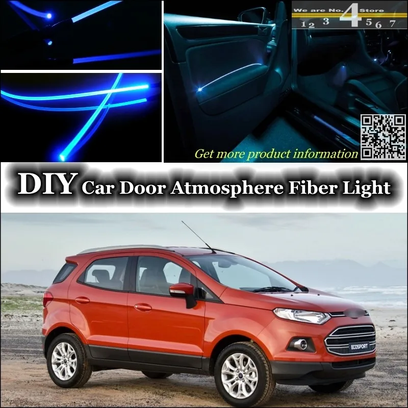 For Ford EcoSport interior Ambient Light Tuning Atmosphere Fiber Optic Band Lights Inside Door Panel illumination Not EL light
For Ford EcoSport interior Ambient Light Tuning Atmosphere Fiber Optic Band Lights Inside Door Panel illumination Not EL light