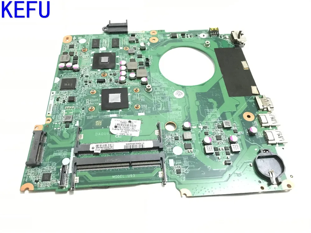 FAST SHIPPING TESTED ALREADY DA0U93MB6D0 REV : D LAPTOP MOTHERBOARD For HP Pavilion 15-N MAINBOARD CPU A6-5200M +GPU
FAST SHIPPING TESTED ALREADY DA0U93MB6D0 REV : D LAPTOP MOTHERBOARD For HP Pavilion 15-N MAINBOARD CPU A6-5200M +GPU