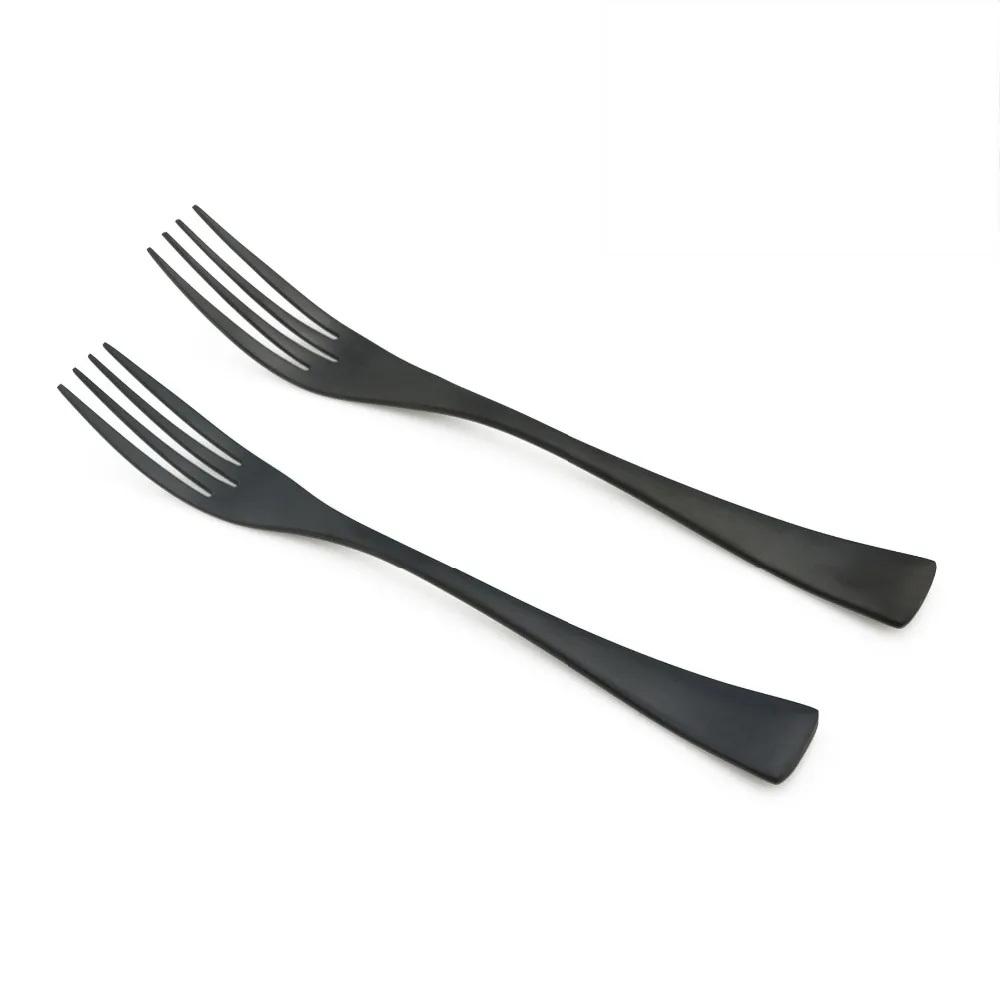 JANKNG 6 Pcs/Lot Matte Black Dessert Fork Flatware Set Stainless Steel Dinnerware Dinner Salad Dessert Fruit Fork Cutlery Set
JANKNG 6 Pcs/Lot Matte Black Dessert Fork Flatware Set Stainless Steel Dinnerware Dinner Salad Dessert Fruit Fork Cutlery Set