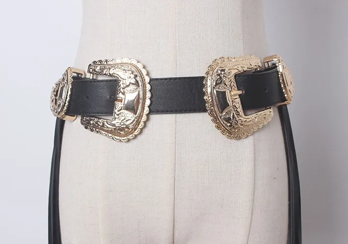 Hot fashion Metal double buckle leather tassel belts women Fringe Black Faux pu Leather Lady Belt High Waist tide female Long
Hot fashion Metal double buckle leather tassel belts women Fringe Black Faux pu Leather Lady Belt High Waist tide female Long