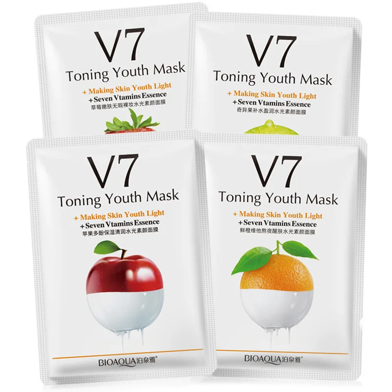 4Pcs/Lot BIOAQUA V7 Lazy Facial Mask Moisturzing Hydrating Face Masks Lotion Shrinking Pore Tender Skin Care Peel Mask 30g
4Pcs/Lot BIOAQUA V7 Lazy Facial Mask Moisturzing Hydrating Face Masks Lotion Shrinking Pore Tender Skin Care Peel Mask 30g