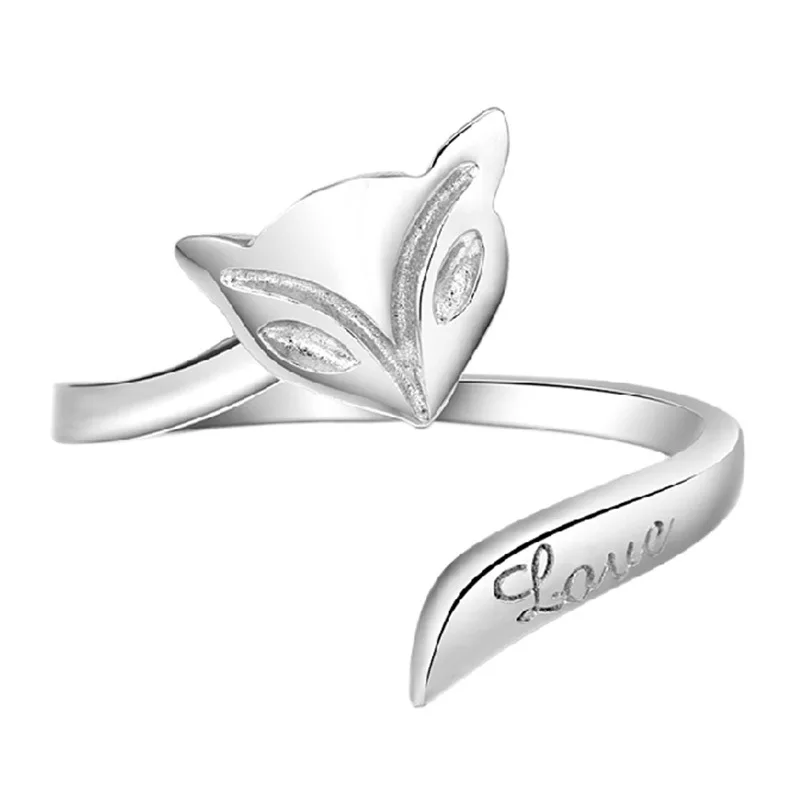 MEYRROYU 925 Sterling Silver Cute Animal Jewelry Aaa Campfire Fox Ring Is An Exquisite Accessory Suitable for Both Men and Women
MEYRROYU 925 Sterling Silver Cute Animal Jewelry Aaa Campfire Fox Ring Is An Exquisite Accessory Suitable for Both Men and Women