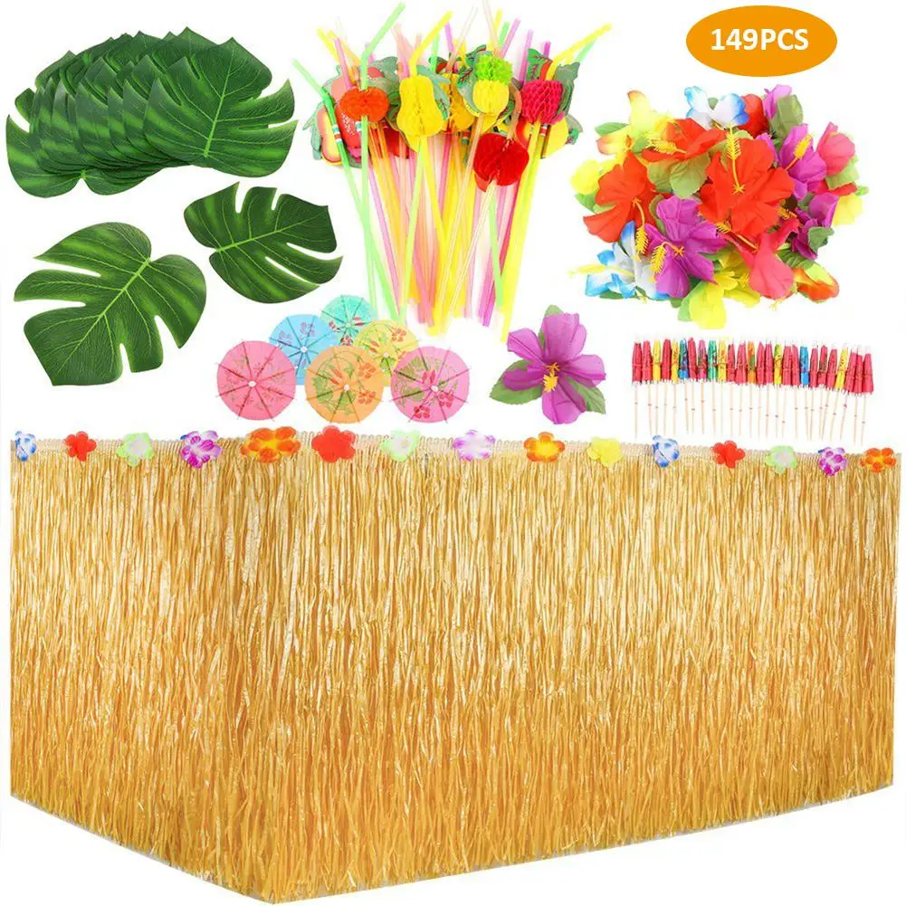 NEW 149pcs Hawaiian Table Skirt Decoration Set Honeycomb Pineapple Umbrella Fruit Straw Combination Hula Festival Party
NEW 149pcs Hawaiian Table Skirt Decoration Set Honeycomb Pineapple Umbrella Fruit Straw Combination Hula Festival Party