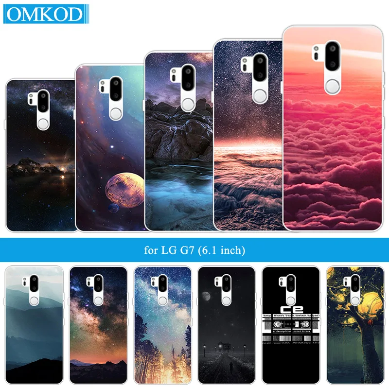 Силиконовые чехлы для Coque LG G7 звездное небо задняя крышка 6 1 "Мягкий Роскошный