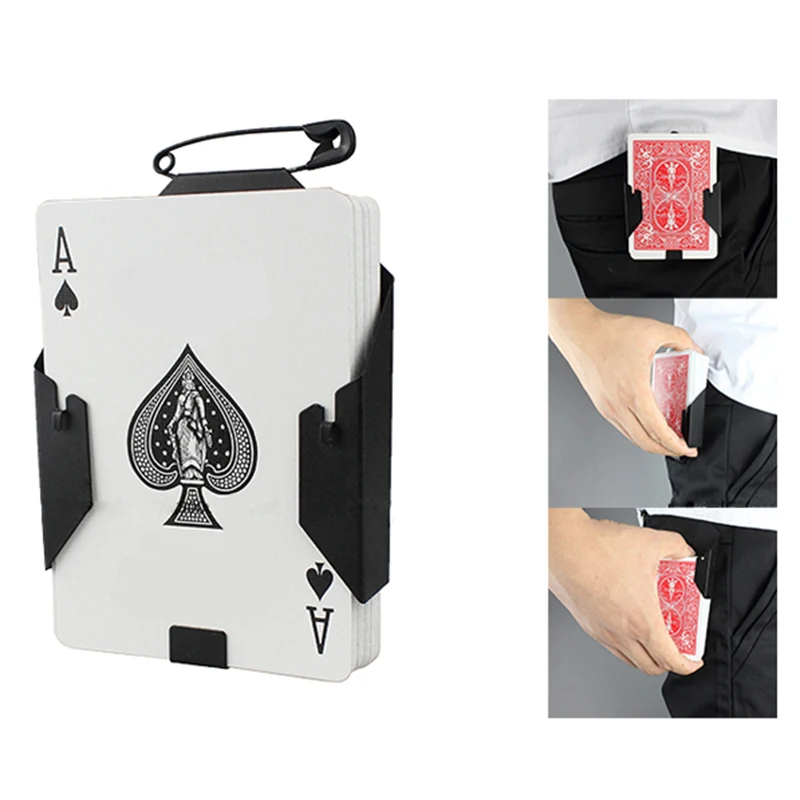 Manipulation Cards Clip Poker Holder Stage Magic Tricks Fanny Card Magic Accessory Magician Gimmick Illusions
Manipulation Cards Clip Poker Holder Stage Magic Tricks Fanny Card Magic Accessory Magician Gimmick Illusions