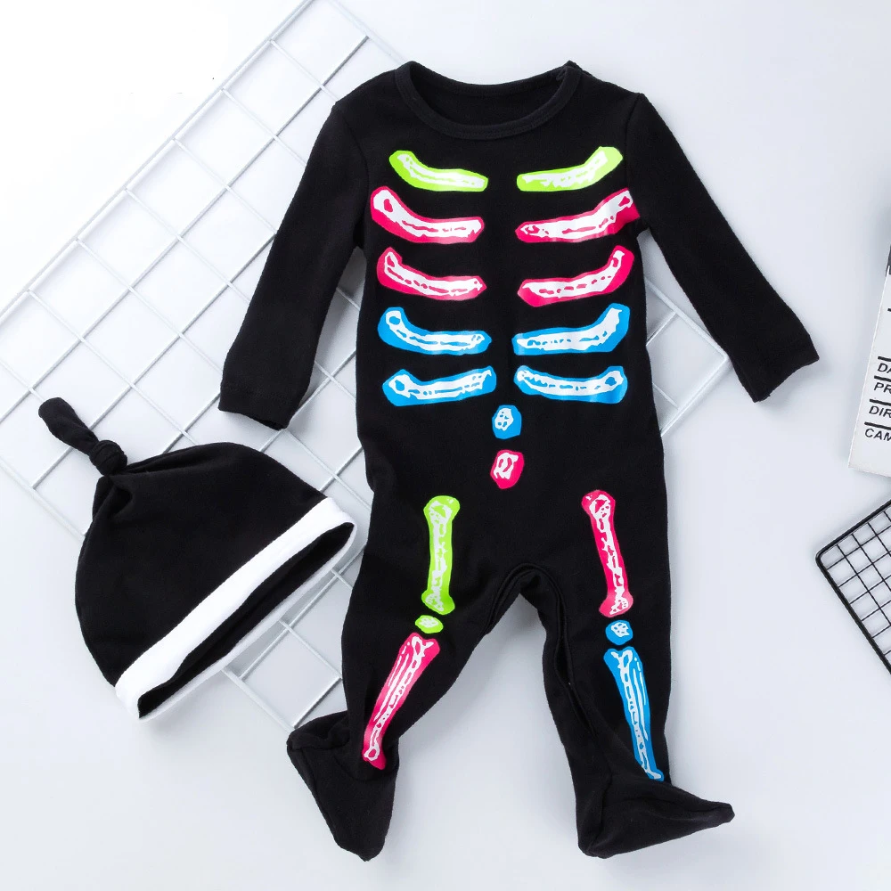 Baby Girls Boys Rompers Skull Skeleton Costume Toddler Infant Jumpsuit Halloween Anime Costume Baby Clothes Long Sleeve Cotton
Baby Girls Boys Rompers Skull Skeleton Costume Toddler Infant Jumpsuit Halloween Anime Costume Baby Clothes Long Sleeve Cotton